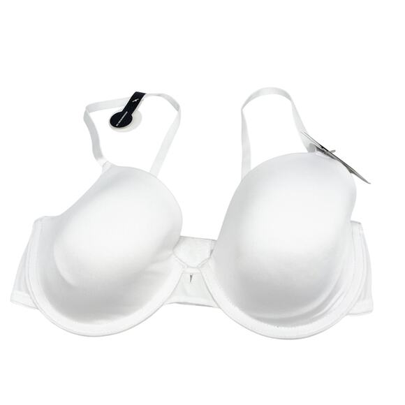 Maidenform Women's Modern Demi Underwire T Shirt Bra White Size 34C - Picture 2 of 5